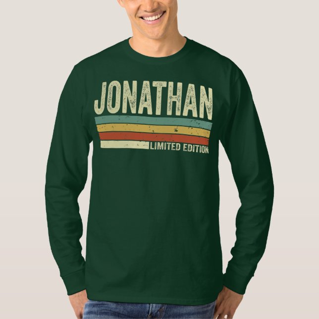 T-shirt Jonathan Nom Cadeau Personnalisé Funny Retro (Devant)