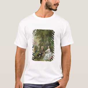 T-shirt Jonathan Tyers (d.1767) et sa fille, Elizabet