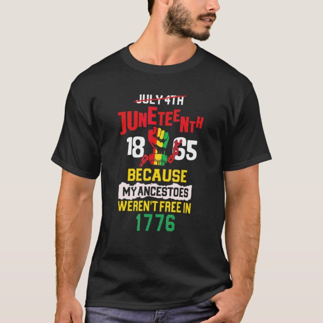 T-shirt Jonction de liberté des ancêtres noirs d'Afrique e (Devant)