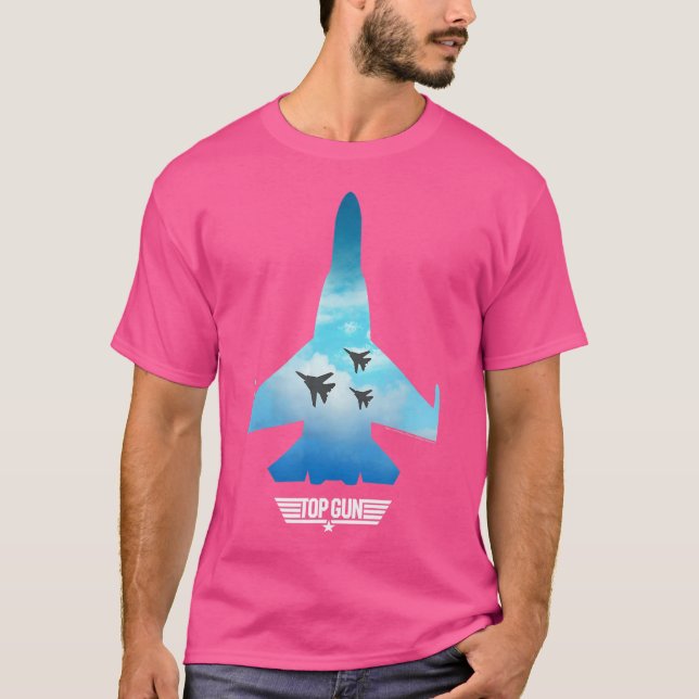 T-shirt Jonction d'ondulations X Sillhouette de chasse à c (Devant)