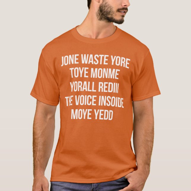 T-SHIRT JONE WASTE YOREOYE MONME YORALL REDIIIHE VOICE INS (Devant)