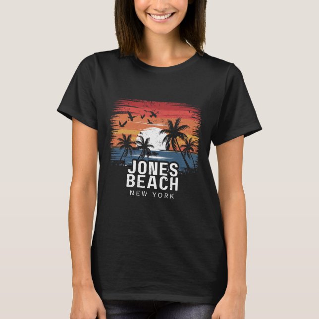T-shirt Jones Beach New York Surfing Surfer  (Devant)