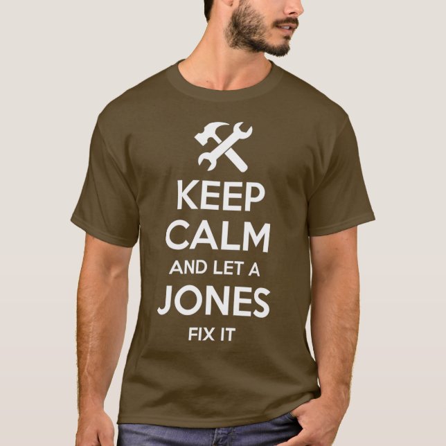 T-shirt JONES Funny Nom de famille Anniversaire Famille Ar (Devant)
