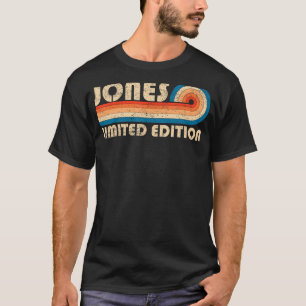 T-shirt JONES Nom de famille Retro Vintage 80s 90s Anniver