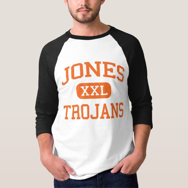 T-shirt Jones - Trojan - lycée - Beeville le Texas (Devant)