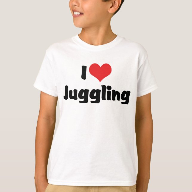 T-shirt Jonglage de cœur que j'aime (Devant)