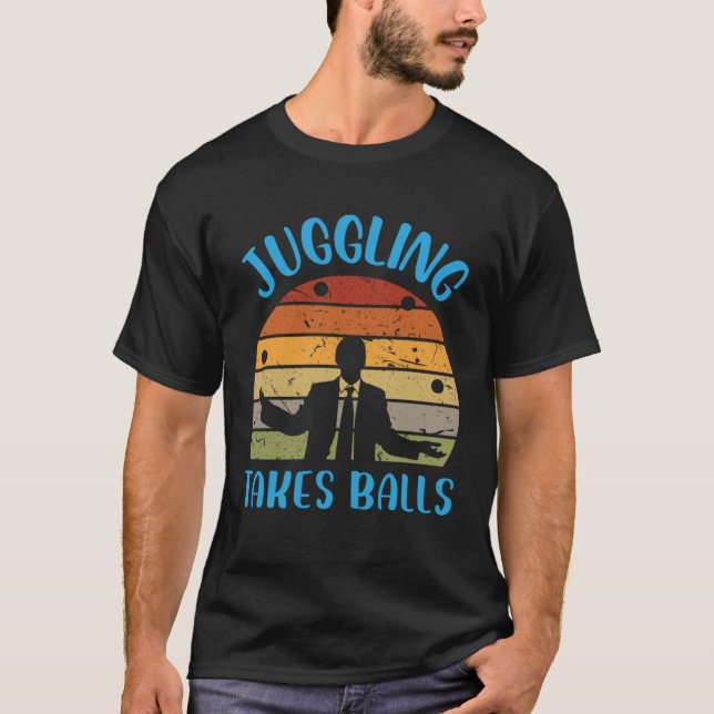 T-shirt Jonglage prend des balles (Devant)