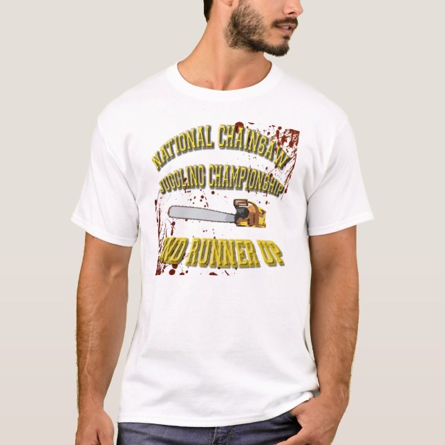 T-shirt Jonglerie de tronçonneuse (Devant)