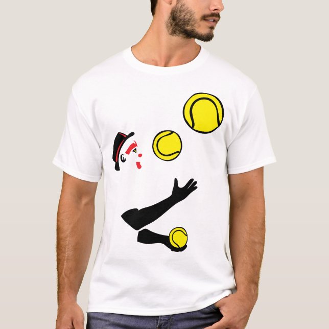 T-shirt jongleur balle tennis juggler (Devant)