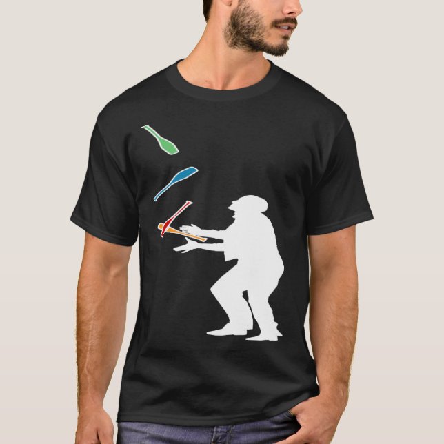 T-shirt Jongleur d'impression arrière (Devant)