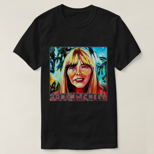 T-shirt Joni Mitchell Jon Joni (Design devant)