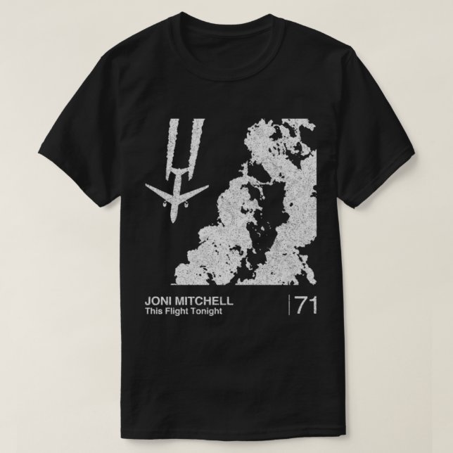 T-shirt Joni Mitchell Joni Mitchell _ Graphique minimalist (Design devant)
