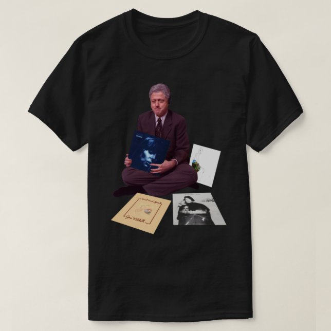 T-shirt Joni Mitchell Joni Mitchell Swag Album Collection  (Design devant)