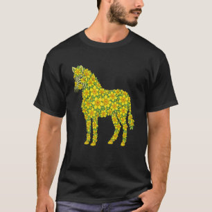 T-shirt Jonquille Fleur Zébrée Jardinage Floral