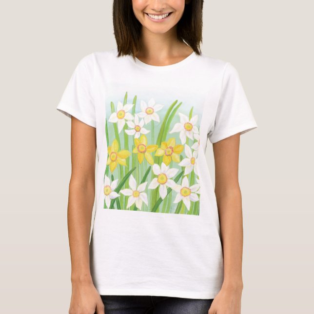 T-shirt jonquilles à ressort (Devant)