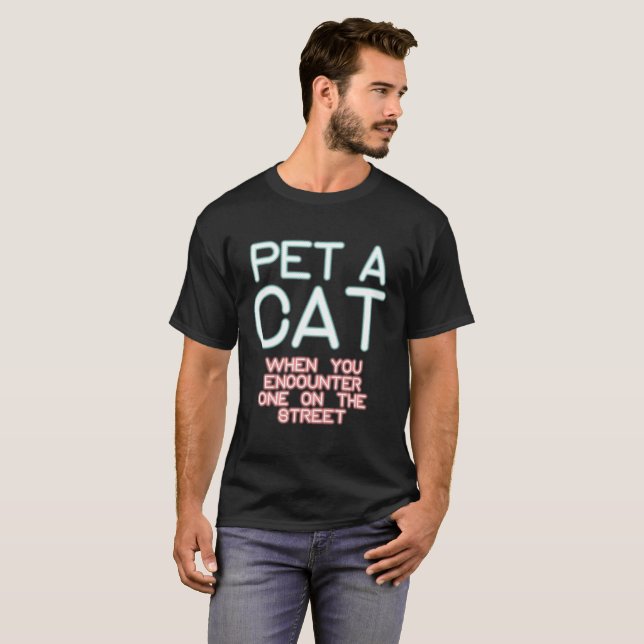 T-shirt Jordan Peterson : Un chat (Devant entier)