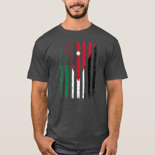 T-shirt Jordan USA Flag 4th of July American Jordanian