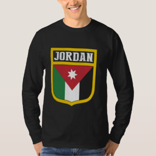 T-shirt Jordanie,Drapeau de la Jordanie,Royaume jordanien,