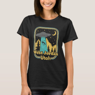 T-shirt Jordanie occidentale Utah Ufo Alien des années 80 