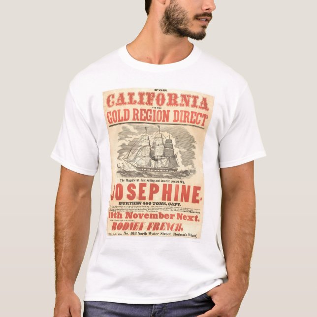 T-shirt "Josephine" à la publicité de la Californie (Devant)