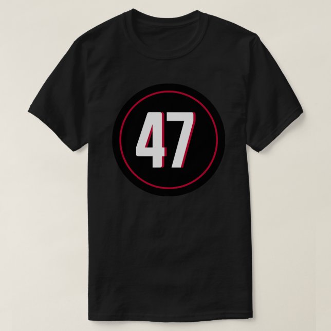 T-shirt Josh Harris Numéro 47 Jersey Atlanta Falcons Inspi (Design devant)