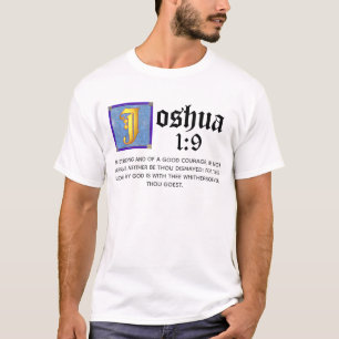 T-shirt Joshua 1 9 Citation biblique de l'Ancien Testament