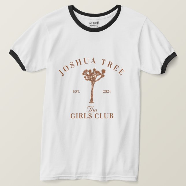 T-shirt Joshua Tree Bachelorette Girls Club (Design devant)