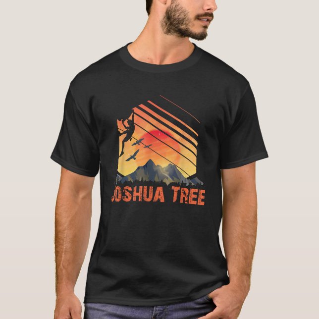 T-shirt Joshua Tree Bouldering Escalade Rock Escalade Josh (Devant)