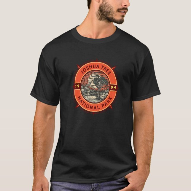 T-shirt Joshua Tree National Park Bighorn Sheep Retro Comp (Devant)