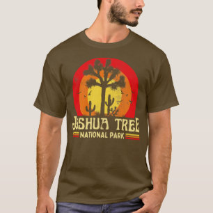 T-shirt Joshua Tree National Park Californie Vintage Sunse