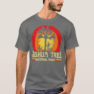 T-shirt Joshua Tree National Park Californie Vintage Sunse
