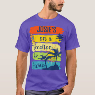 T-shirt Josies En Vacances Loin Loin Drôle Citation Palm T