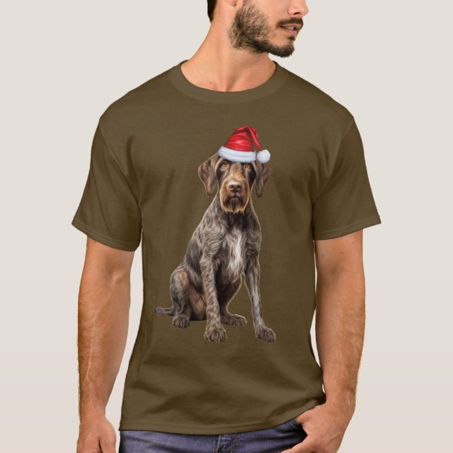 T-shirt Jote À poils durs Pointeur Amoureux des chiens Fun (Devant)