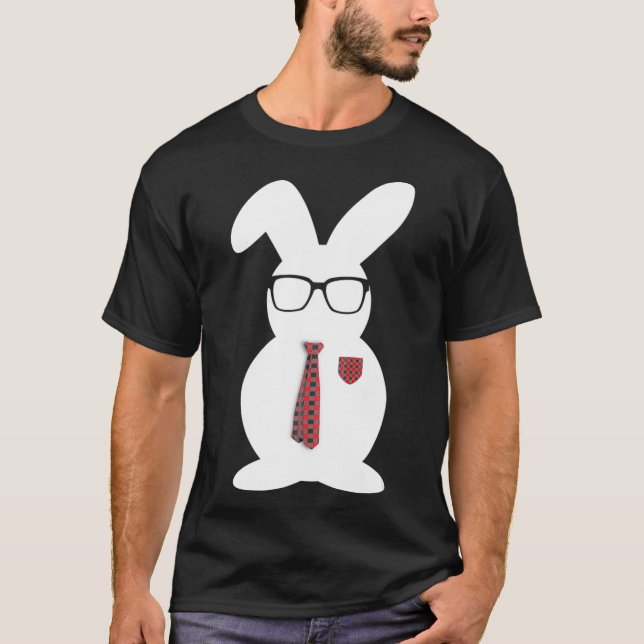 T-shirt Jote Bunny Bow Cravate Pâques (Devant)