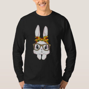 T-shirt Jote Bunny portant des lunettes de soleil léopard