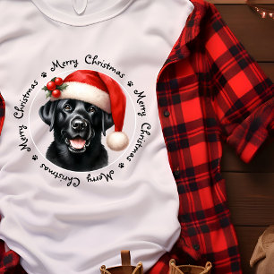 T-shirt Jote Christmas Chien Festive Labrador Retriever