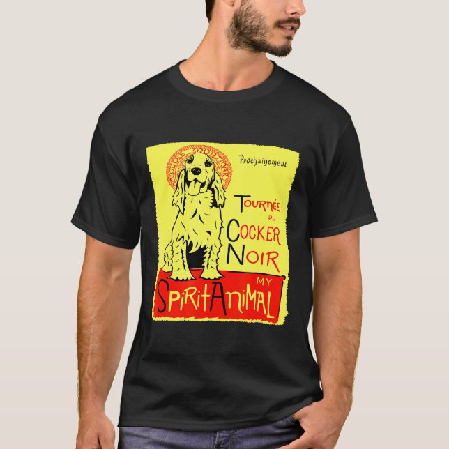 T-shirt Jote Cocker Spaniel Dog Art Cocker (Devant)
