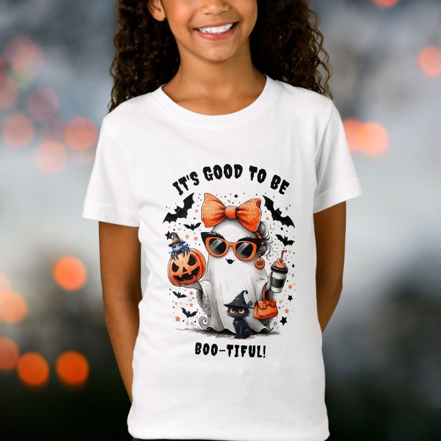 T-Shirt Jote Éffrayante Fille Fantôme Halloween (Créateur téléchargé)