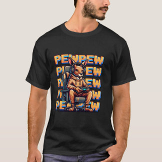 T-shirt Jote Jeu Kangaroo Pew Jeu Vidéo Pour Hommes Garçon