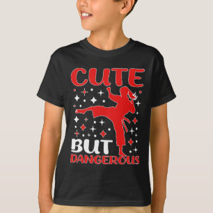 T-shirt Jote Mais Dangereux Taekwondo Girl Karate Jiu Jits