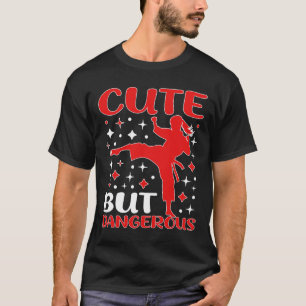T-shirt Jote Mais Dangereux Taekwondo Girl Karate Jiu Jits