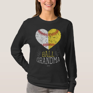 T-shirt Jote Maman Funny Baseball Ball Grandma Softball Ca