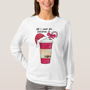 T-shirt Jote Red Santa Hat Café Sucre de canne Noël