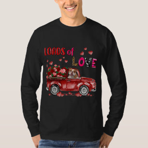 T-shirt Jote vieux chien de taureau anglais conduisant Red