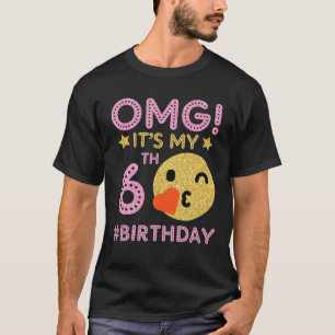 T-shirt Jote Vintage Retro Emotion Face OMG C'est My 6th B