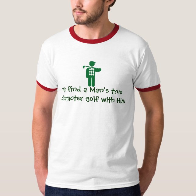 T-shirt jouant au golf de conseil de golf (Devant)
