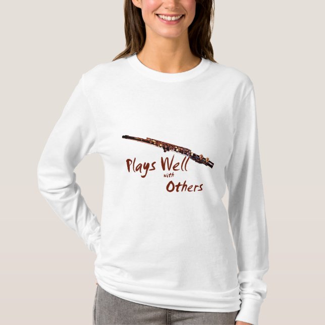 T-shirt Joue bien avec d'autres / Flûte (Devant)