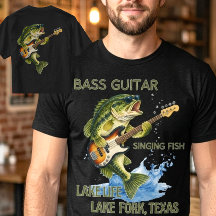 Joue de la basse Guitare basse Vie pêche au lac