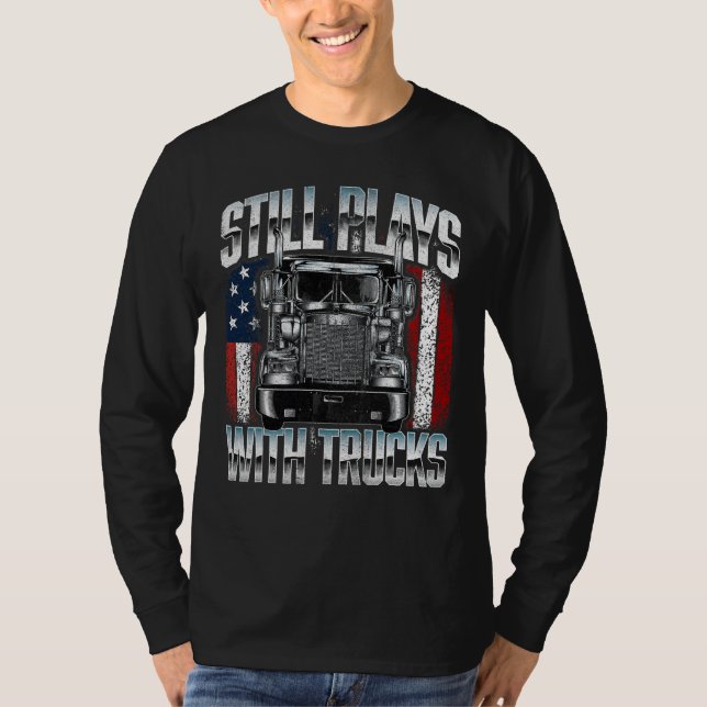 T-shirt Joue encore avec des camions (Devant)