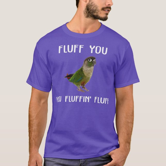 T-shirt Joue verte Conure Liquide Vous Conure Parrot Oisea (Devant)